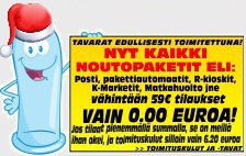Toimituskulut alk 0.00 euroa