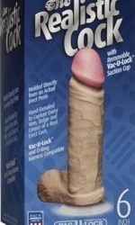 Realistic cock 6" (15 cm), ilman moottoria