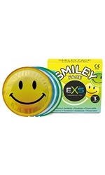 EXS Smiley Face -kondomi, 3 kpl